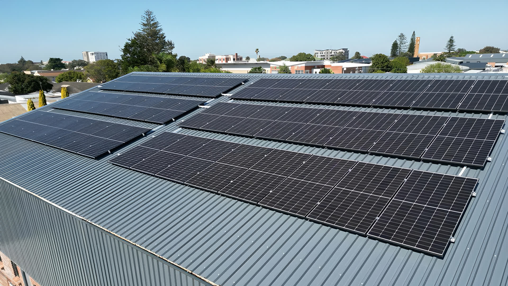 A commercial solar installation in the Eastern Cape