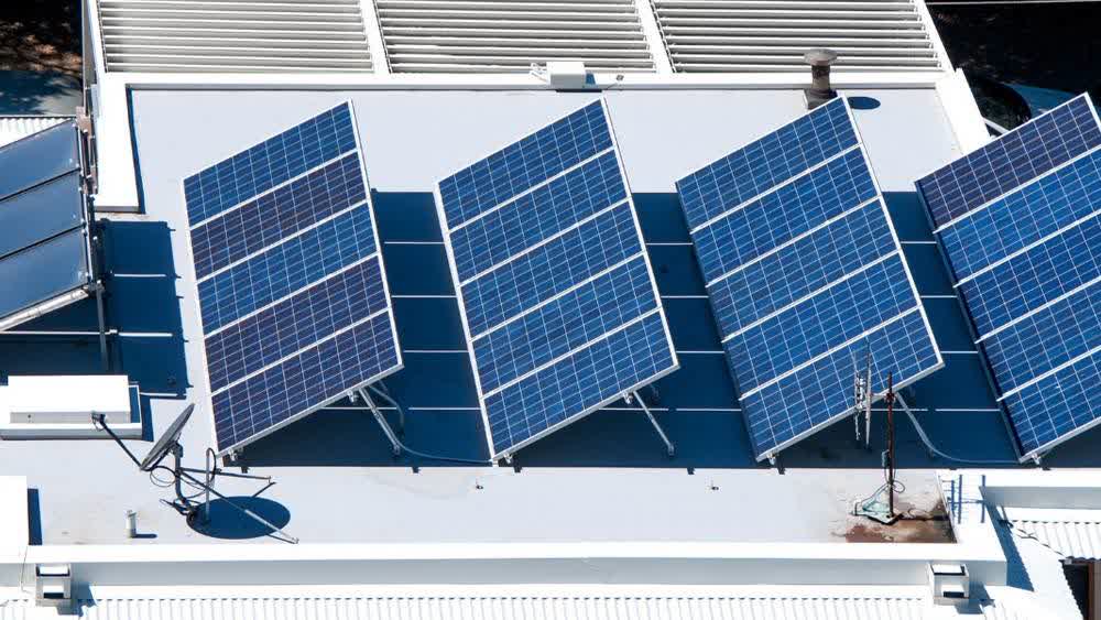 A solar system engineered around a business load profile